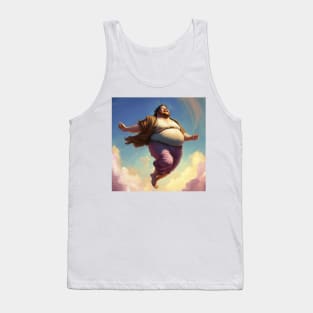 Man Little Fat Running Tank Top